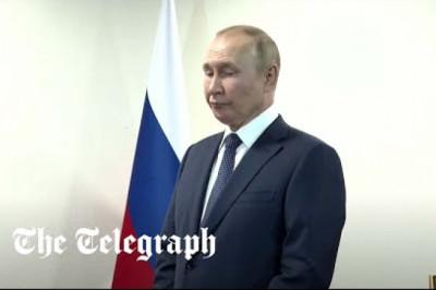 Moment Putin forced to awkwardly wait for Turkey's President Erdogan. Those 50 seconds that Erdogan made Putin wait, looking frazzled in-front of cameras say plenty of how much has changed after Ukraine