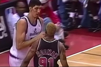When Dennis Rodman FIGHTS Giant 7' 7