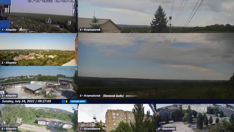 Live views from Ukraine 7/24/2022 just now Kharkiv Kramatorsk Bakhmut