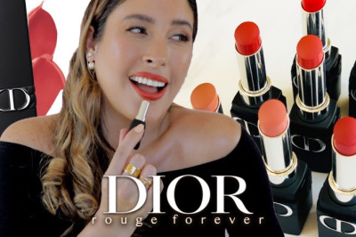 ROUGE DIOR FOREVER LIPSTICKS Swatches + New Transfer Proof Formula Review