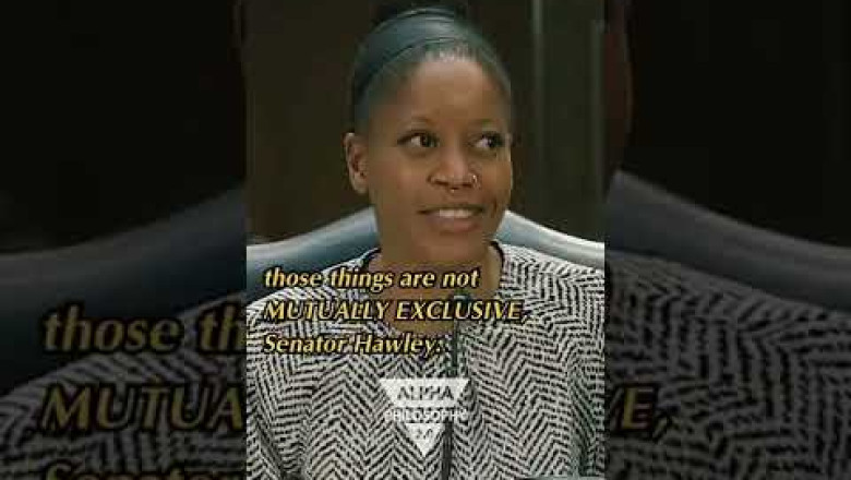 "Do you believe that MEN can get PREGNANT?" | Senator Hawley denied | Ben Shapiro's reaction #shorts