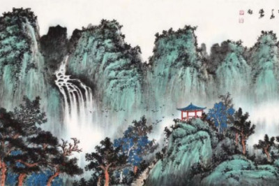 High mountains and flowing water meet bosom friends