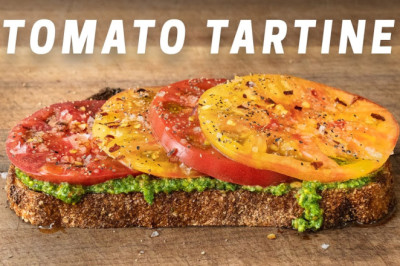 Tomato tartine recipe might be the most delicious thing you can eat and simple to make