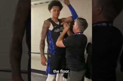 Exclusive Go behind-the-scenes to see how the No. 1 overall pick gets mic'd up at NBA2K23SummerLeague!