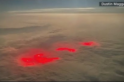 Mysterious red glow seen above Pacific Ocean