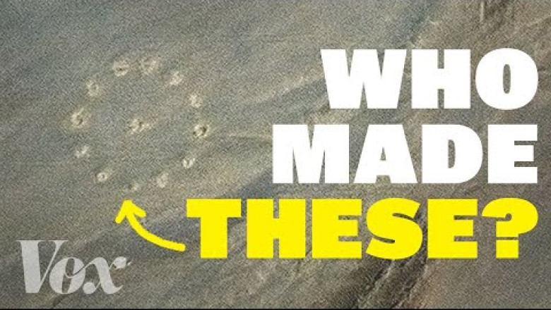 Who made these circles in the Sahara?