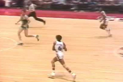 Julius Erving vs Celtics Game 7 1977 (Legendary Dunk on Cowens)