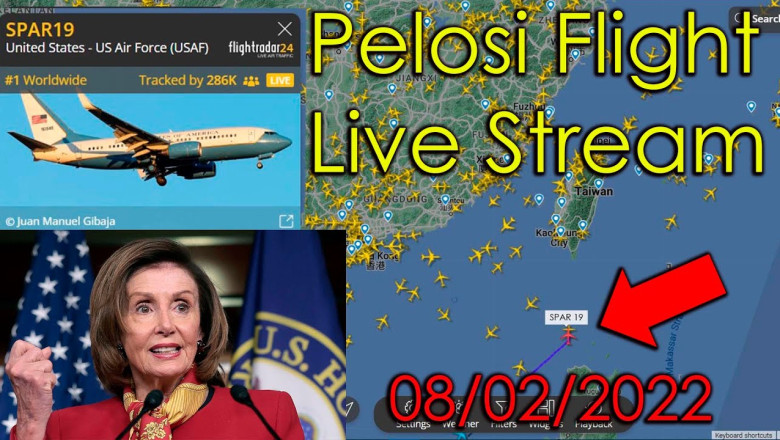 Live Nancy Pelosi Flight to Taiwan (Probably) Live Stream With an Airline Pilot