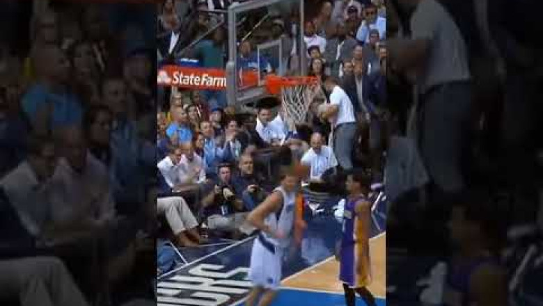 Dirk Nowitzki fake on Kobe Bryant 👀 and Kobe can't stop laughing at Dirk😂 #shorts #youtubeshorts