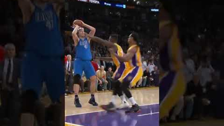 Dirk's fadeaway KOBE with respect🤝🏻🤝🏽 #shorts #youtubeshorts #fyp