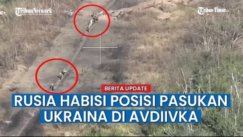 Moment Ukrainian Troops Position Burning Bombarded by Russian Troops