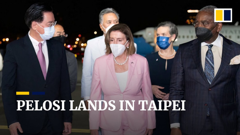 US House Speaker Nancy Pelosi Arrives In Taiwan As Beijing Announces ...