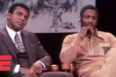When Muhammad Ali and Joe Frazier got into a fight in a TV studio | Boxing on ESPN