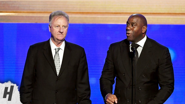 Magic Johnson &amp; Larry Bird - Lifetime Achievement Award - 2019 NBA Awards
