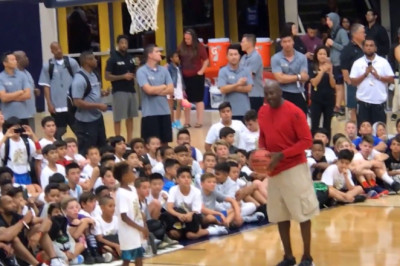 MJ Flight School 2017:  Michael Jordan at Age 54 Shows He Can Still Shoot!