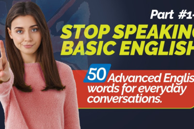 Stop 🖐 Speaking Basic English! Use These 50 Advanced English Words With Correct Pronunciation (L1-5)