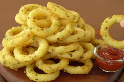 Best Garlic Flavor, Garlic Potato Rings :: Fried Potatoes :: Potato Snacks