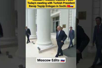 Russian President Vladimir Putin meeting with Tayyip Erdogan in Sochi🇷🇺🇹🇷#russia#putin#moscow#shorts