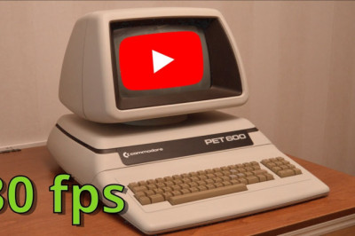 Watching YouTube on a Commodore Pet