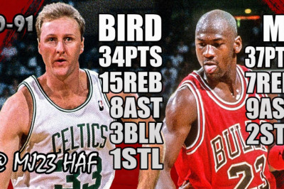 Michael Jordan vs Larry Bird Highlights (1991.03.31) - 71pts, Crazy Battle! Must Watch!