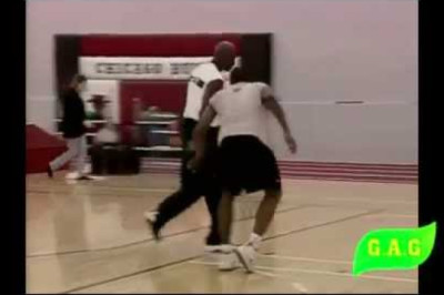 Michael Jordan Workout with chicago bulls 1 on 1 with teammates in cool aj14  + Interview