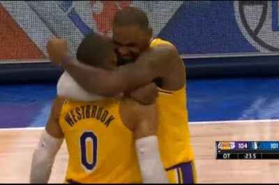 WILDEST GAME! Final Minutes of Lakers vs Mavericks Overtime Thriller! Two Game Winners!
