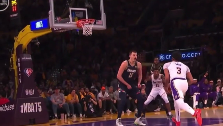Anthony Davis looking like James harden with the step through