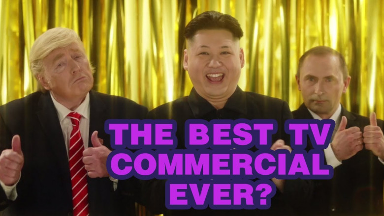 Funny TV commercial featuring Donald Trump, Kim Jong Un and Vladimir Putin
