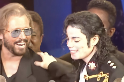 Michael Jackson's speech crashed by a Bee Gee