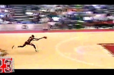 Michael Jordan - Tip-Off Kiss The Rim Dunk (1987)