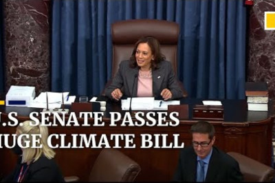 US Senate passes bill that would be country’s single-largest investment in fighting climate change