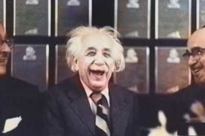 Albert Einstein in funny mood | Albert Einstein Real Video