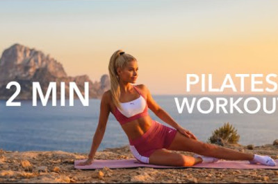 12 MIN PILATES WORKOUT - Slow Full Body Toning / Floor only, Low Impact