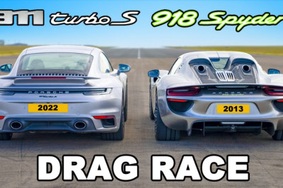 Porsche 918 Spyder v 911 Turbo S: DRAG RACE