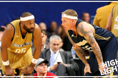 Jason Williams vs. Baron Davis Duel at 2017 NBA Celebrity All-Star Game (2017.02.17)