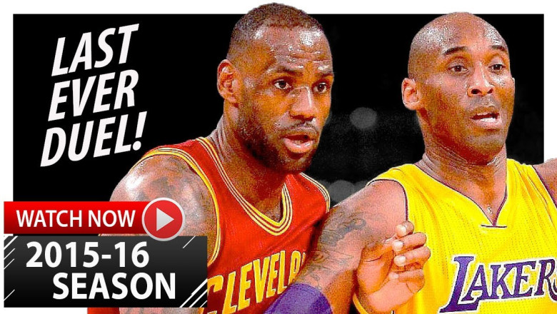 LeBron James vs Kobe Bryant LAST Duel Highlights (2016.03.10) Lakers vs Cavaliers - LEGENDARY!