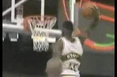 6 dunks/21pts/7rbds Shawn Kemp game 1 playoffs 1995 vs L.A. Lakers
