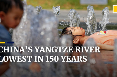 Asia’s longest river, the Yangtze, lowest level in 150 years as China battles heatwaves, drought