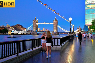 London Sunset Walk - July 2022 | St Katherine Docks and Tower Bridge | London Walk