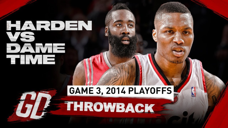 The Game James Harden &amp; Damian Lillard PUT ON A SHOW In 2014 Playoff Duel 🔥