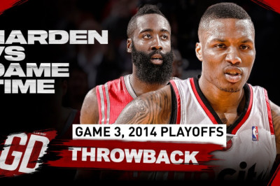 The Game James Harden & Damian Lillard PUT ON A SHOW In 2014 Playoff Duel 🔥