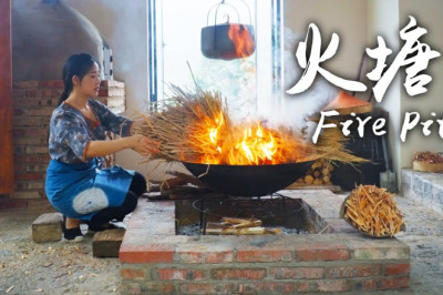 I built a fire pit, cooked a few dishes to fill my family members' stomachs and warm their hearts.