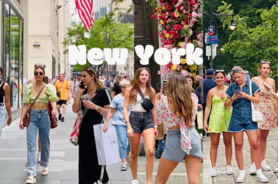 NYC Summer Walk🗽5th Ave of Manhattan😎🌿Rockefeller Center to Central Park