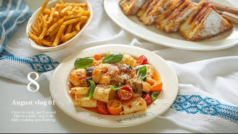 Summer Daily Vlog, Cooking What I Want to EatㅣMontecristo Sandwich, Boiled Pork, Etc.