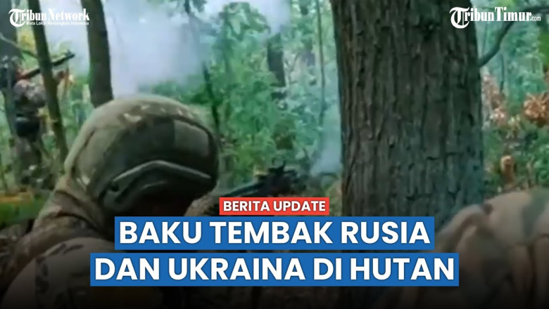 Moment of War action, Russian and Ukrainian Troops Contact Arms in the Forest