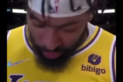 Anthony Davis throwing up in the tunnel then comes back and drops 32 and 12 😳