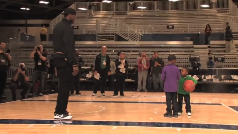 2010: LeBron James playing basketball with Bronny and Bryce 🥺