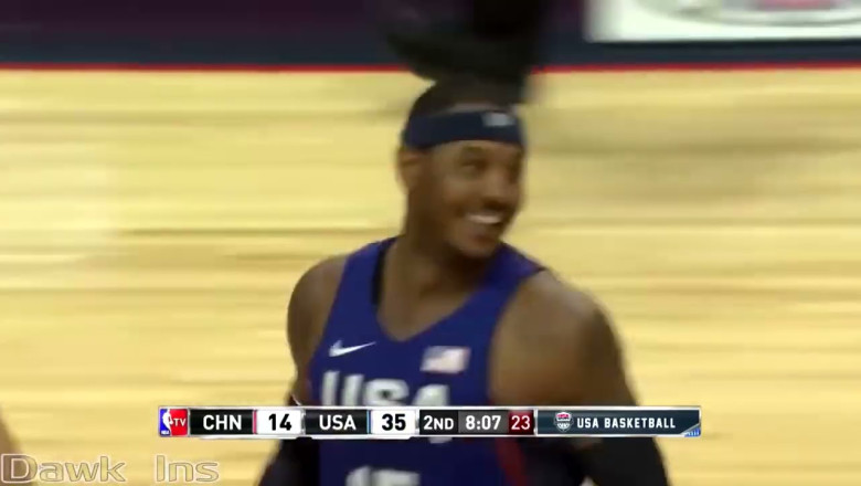 Durant, Kyrie Irving, Carmelo Anthony DESTROY China vs Team USA Full Highlights