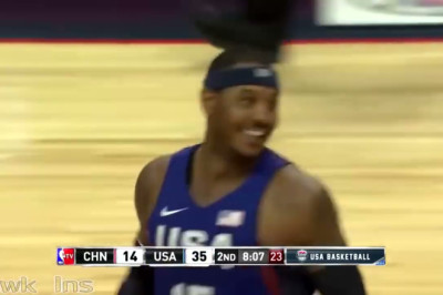 Durant, Kyrie Irving, Carmelo Anthony DESTROY China vs Team USA Full Highlights