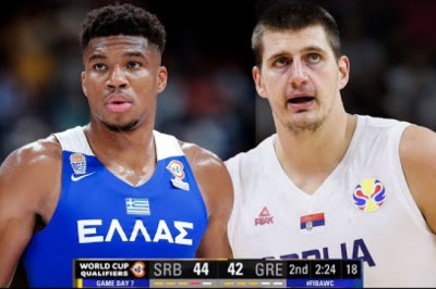 Greece vs Serbia Full Game Highlights FIBA World Cup 2023 Qualifiers | 25.08.2022 (Giannis vs Jokic)